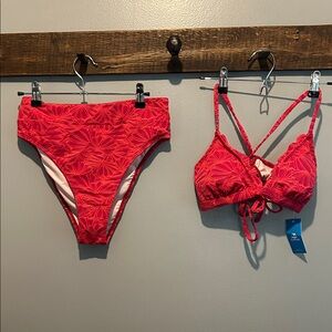 Pink Floral Bikini Set